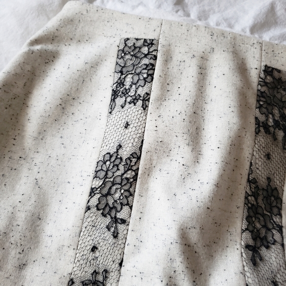 Jason Wu Wool Pencil Skirt with Lace - Picture 3 of 4